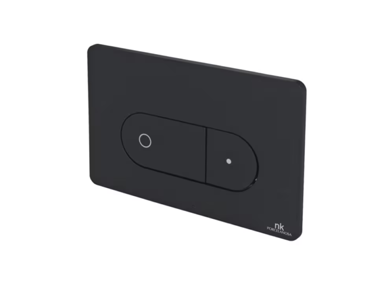 Oval Plaque de Commande Noir
